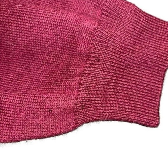 Viyella 100% Merino Wool Men's V-Neck Sweater - Red - Picture 3 of 4